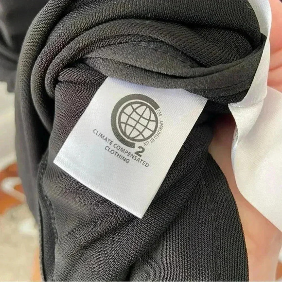 NWT Ganni Viscose Jersey Square Neck Dress LBD size 34 T2612 - Picture 6 of 13